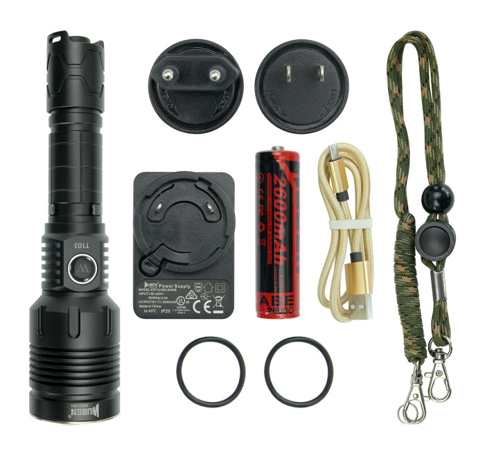 Ручной фонарь Wuben T103 Pro, XHP35 HI, 1280 лм + аккум. 2600 mAh  