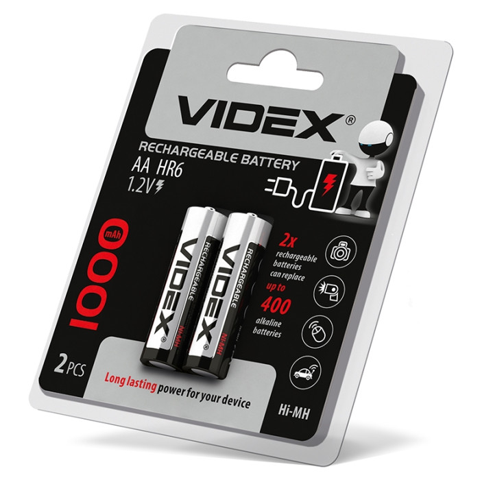 Аккумуляторы Videx HR6/AA 1000mAh double blister/2шт  