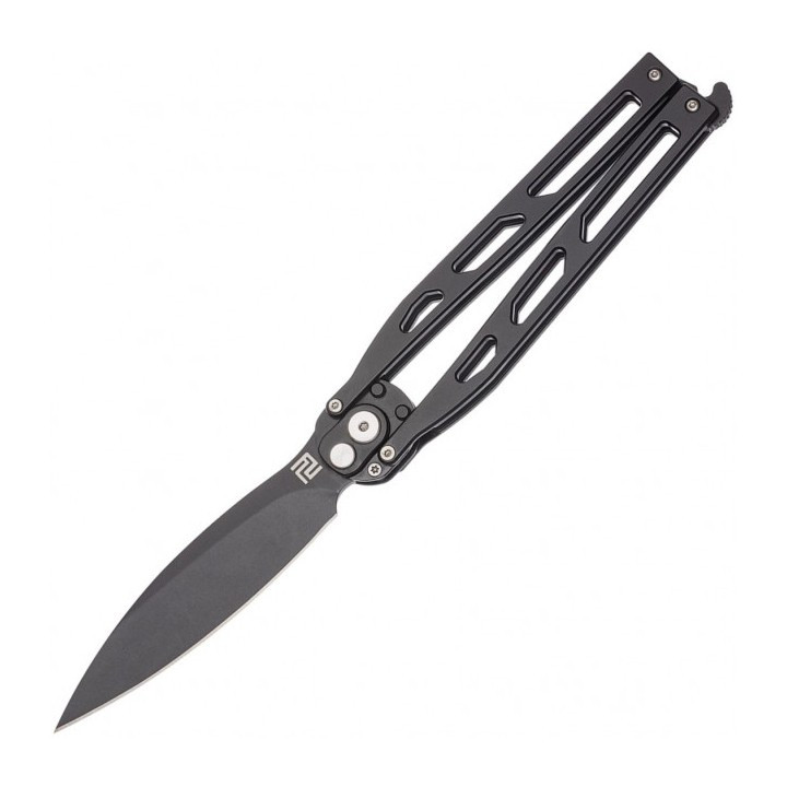 Нож Artisan Kinetic Balisong, D2, Steel black 