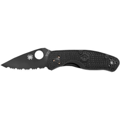 Нож Spyderco Persistence Lightweight FRN Black Blade, серрейтор black (C136SBBK)