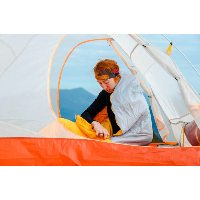 Спальник Turbat Tourer Summer gold fusion/dawn blue - 185 см - желтый/серый  