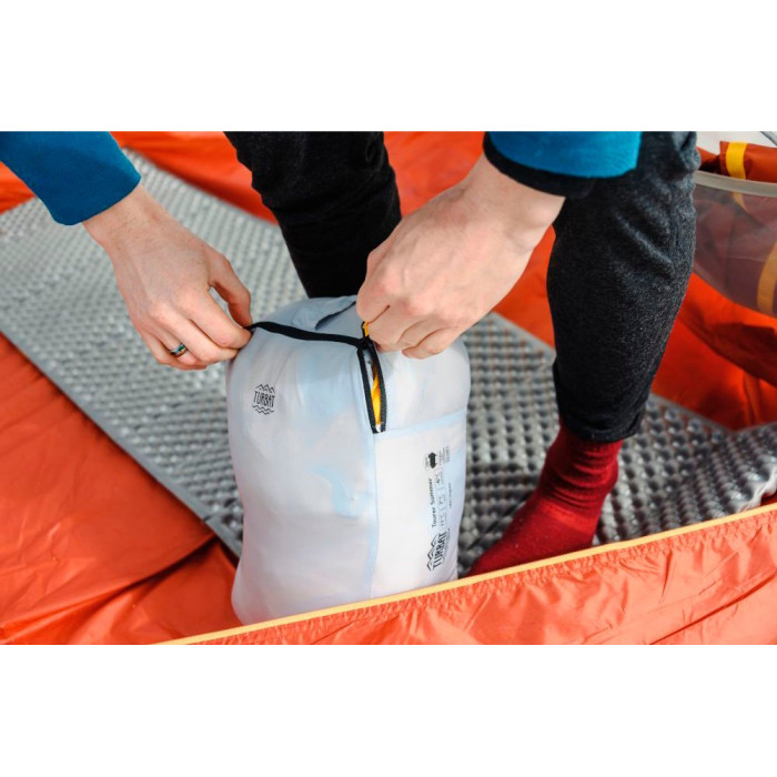 Спальник Turbat Tourer Summer gold fusion/dawn blue - 185 см - желтый/серый  