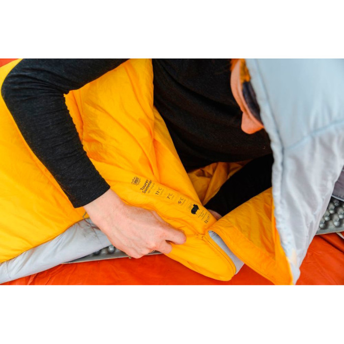 Спальник Turbat Tourer Summer gold fusion/dawn blue - 185 см - желтый/серый  