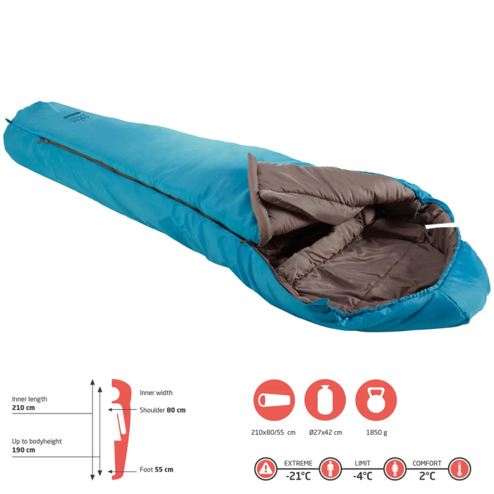 Спальный мешок Grand Canyon Fairbanks 190 -4°C Caneel Bay Left (340006)  