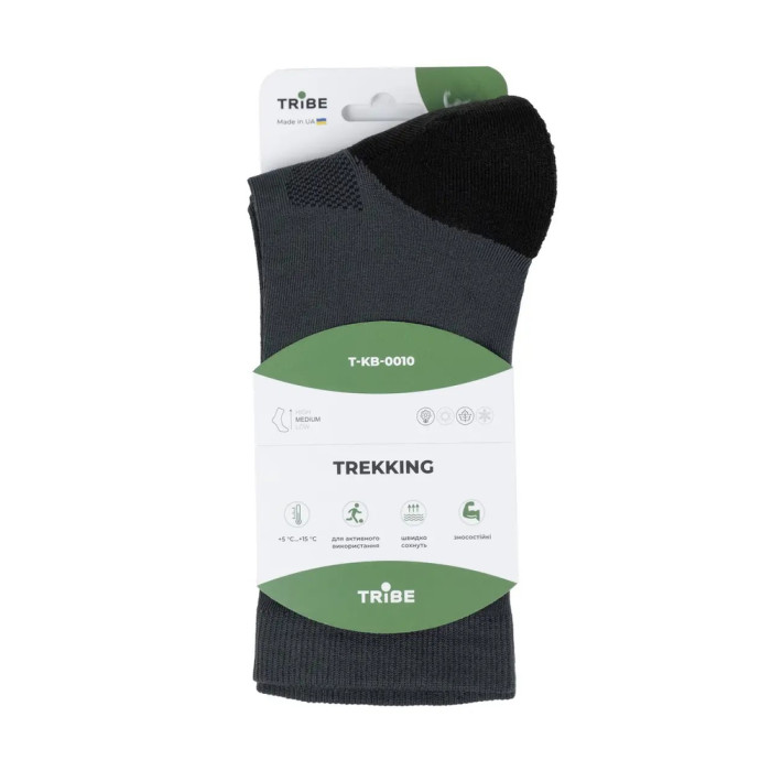 Носки Tribe Trekking T-KB-0010-grey, 44-46  
