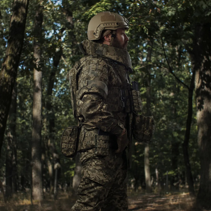 Сумка-напашник Ukrarmor PRO. Размер L(16х28 см). Материал Cordura 500D Пиксель  