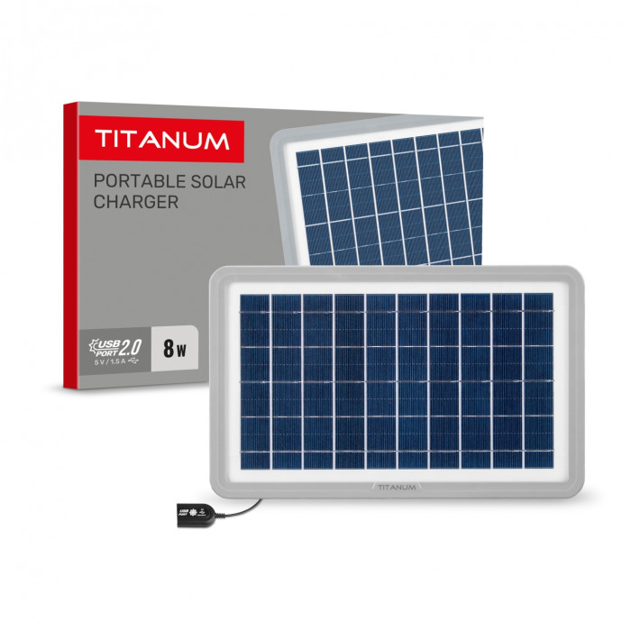 Портативная солнечная панель TITANUM TSO-M508U 8W 