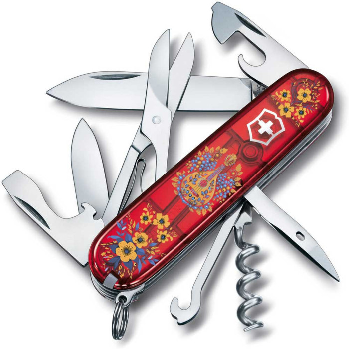 Складной нож Victorinox CLIMBER UKRAINE Украинские мотивы 1.3703.T.T1370u  