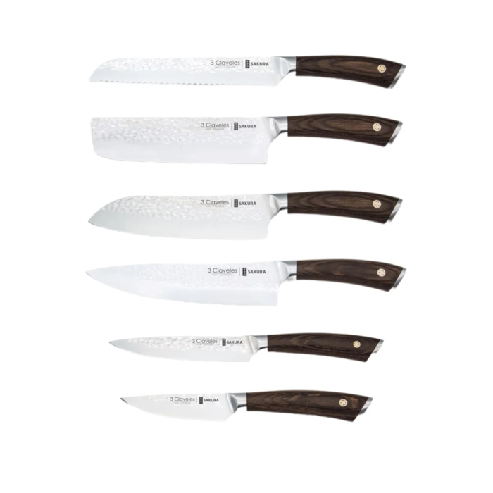 Набор из 6 кухонных ножей, SAKURA 3claveles OH0002, Испания  
