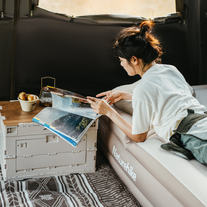 Складной контейнер Naturehike CNK2450XB020, 23 л, бежево-серый  