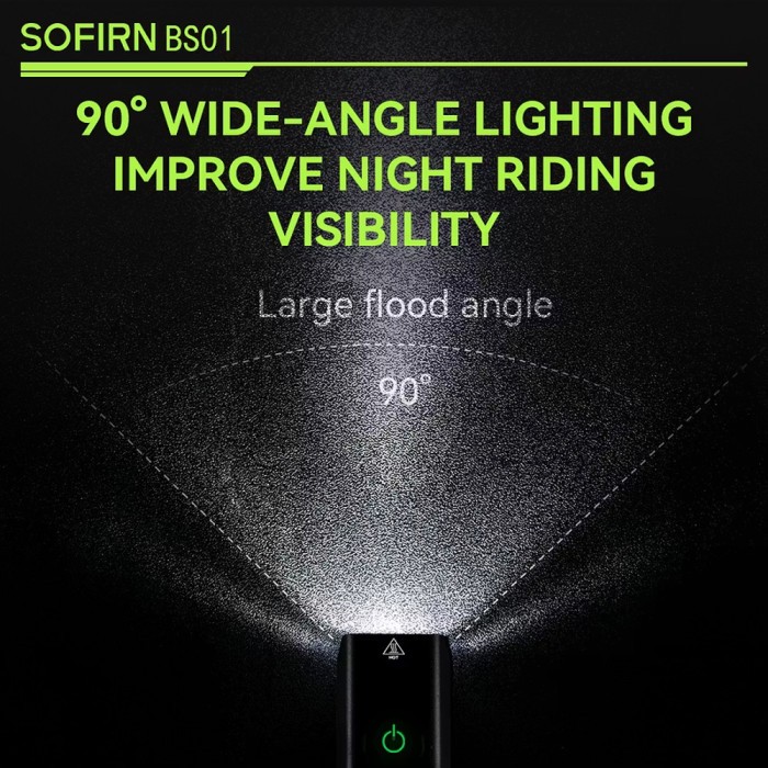 Фонарь Sofirn BS01 велосипедный 2000 лм с креплением и USB-C  