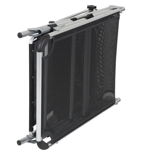 Кровать раскладная Bo-Camp Sun Lounger With Sunscreen 5 Positions Black (1304460)  