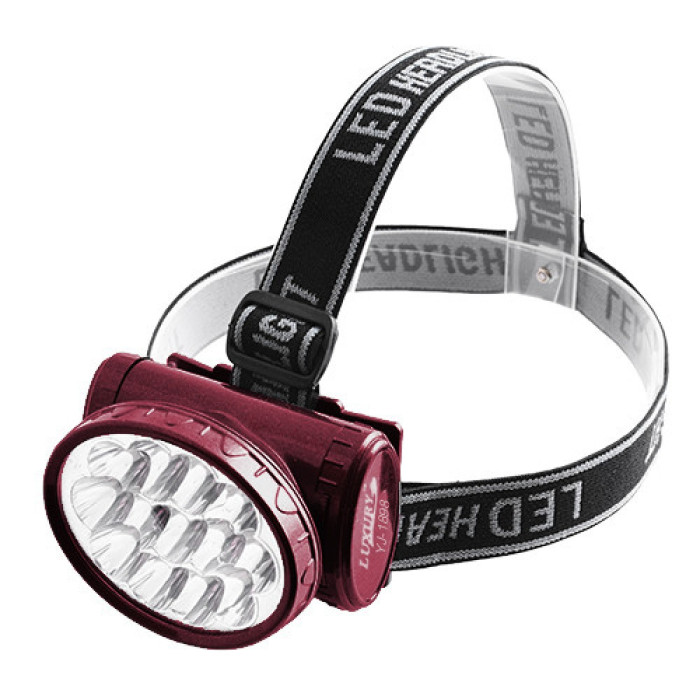 Фонарь на лоб LUXURY 1898, 13LED (Yajia)  