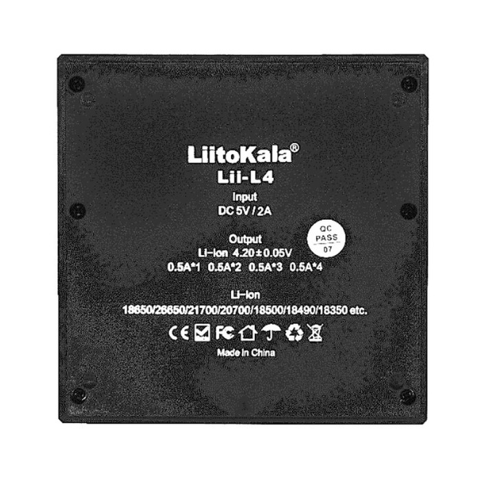 Универсальное зарядное устройство LiitoKala Lii-L4 на 4 канала  