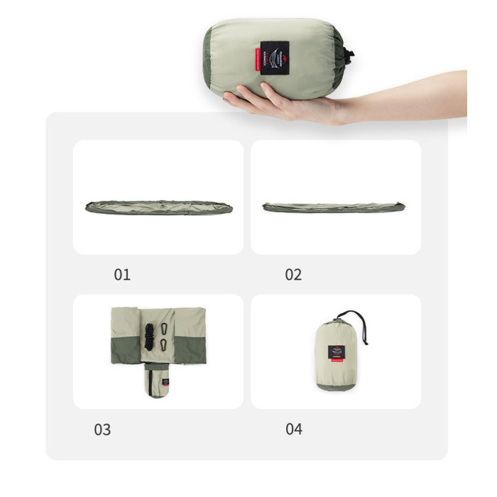 Гамак Naturehike одноместный NH21DC011, оливковый  