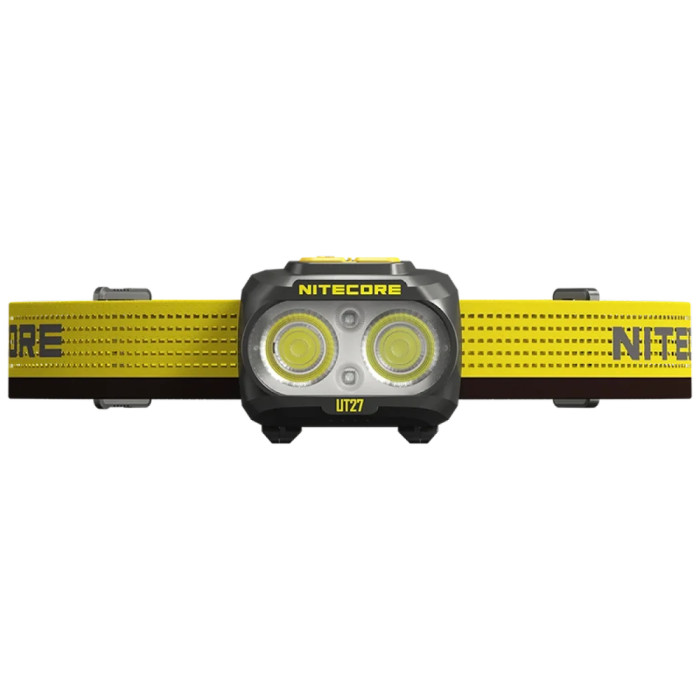 Налобный фонарь Nitecore UT27 2024 (2xNiteLab UHE LED, 800 люмен, 4 режима, 3xAAA, HLB1500), черный  