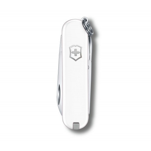 Нож-брелок Victorinox Classic SD Colors, Falling Snow, Gift Box (0.6223.7G) 7 функций, 58 мм, белый  
