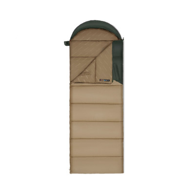 Спальник с капюшоном Naturehike Sunny Day PL02 U350 CNK2550WS028, (6°C), правый, коричнево-зеленый