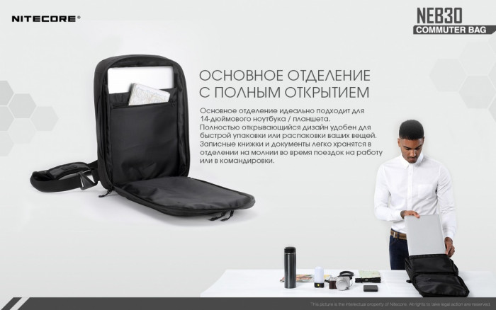 Сумка EDC, городская Nitecore NEB30 (Oxford 600D)  