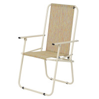 Складной стул Vitan Дачный, d 18 мм (текстилен оранжевый)