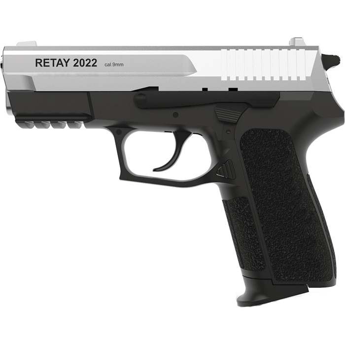 Пистолет стартовый Retay 2022 9мм chrome (Y530300C)  