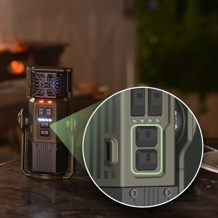 Фумигатор-фонарь-powerbank кемпинговый Flextail Evo Repel, черный  