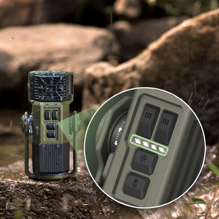 Фумигатор-фонарь-powerbank кемпинговый Flextail Evo Repel, черный  