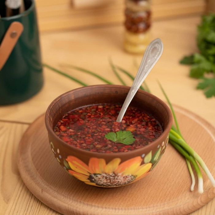 Смесь овощей и мяса сублимированных резаных (борщ)  