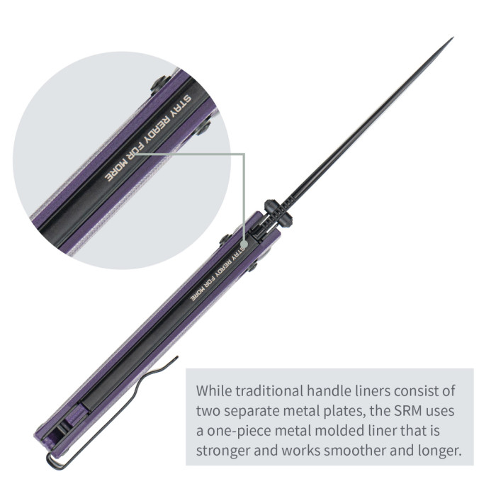 Нож складной SRM Terrier 258L-GN, фиолетовый  