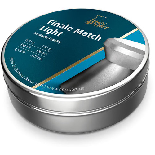 Пули пневматические H&N Finale Match Light 4,5 мм 0,51 г 500 шт/уп (92074500115)  