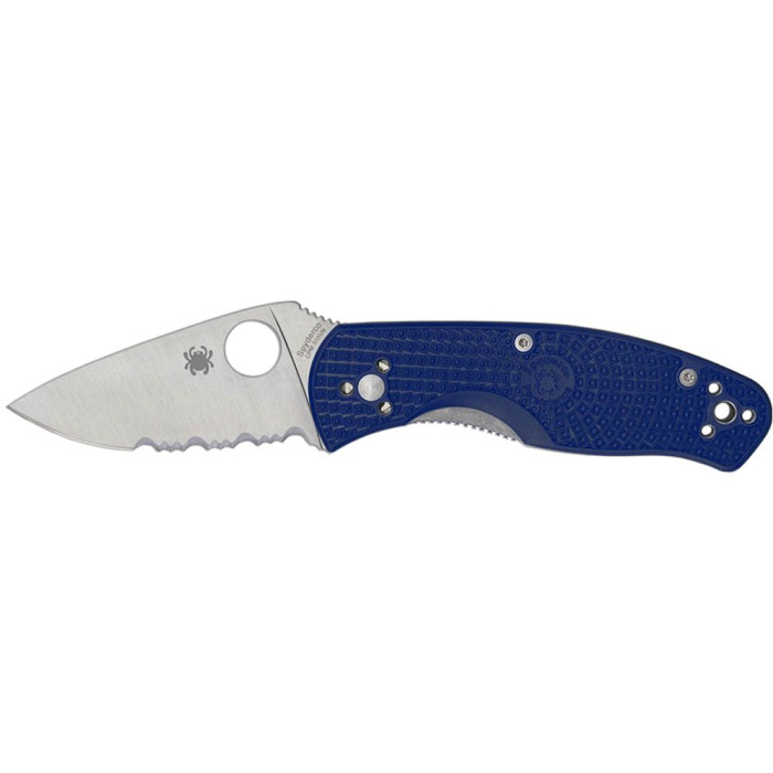 Нож Spyderco Persistence Lightweight FRN, S35VN, полусеррейтор, blue (C136PSBL) 