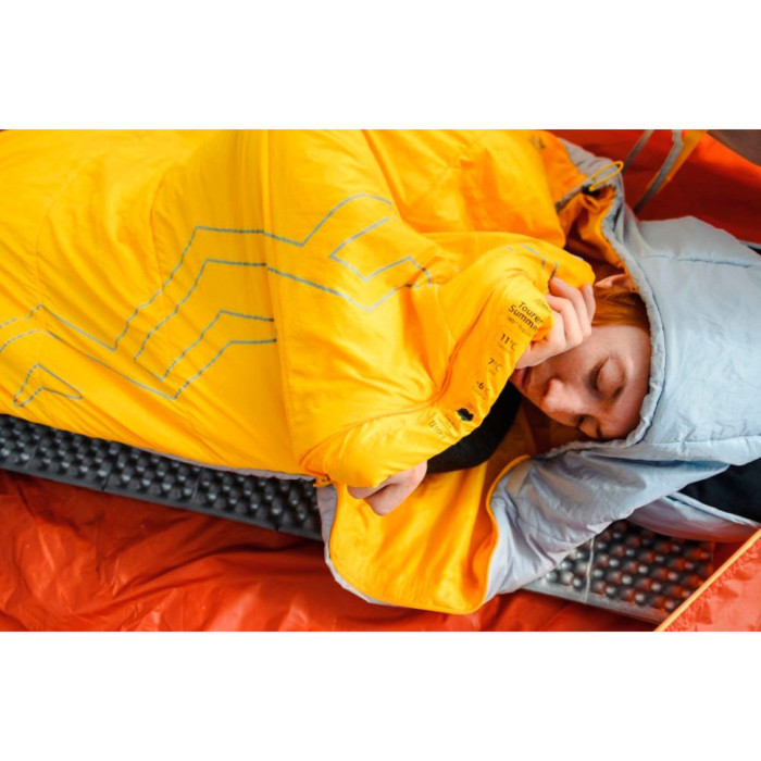 Спальник Turbat Tourer Summer gold fusion/dawn blue - 195 см - желтый/серый  