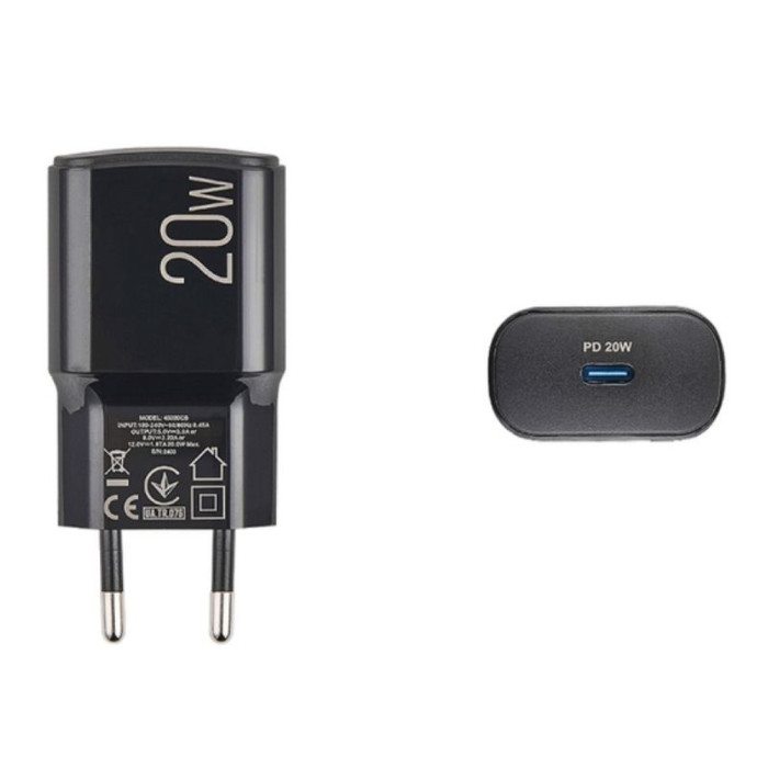 Сетевое зарядное устройство Brevia ePower PD20W USB-C  