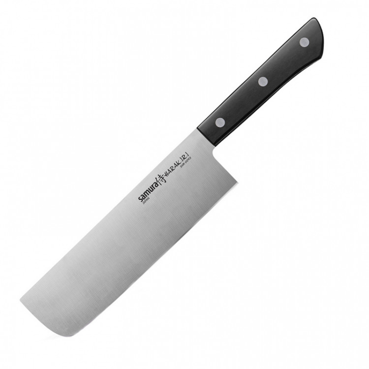 Нож кухонный Samura Harakiri овощной Накири, 161 мм, Black SHR-0043B 