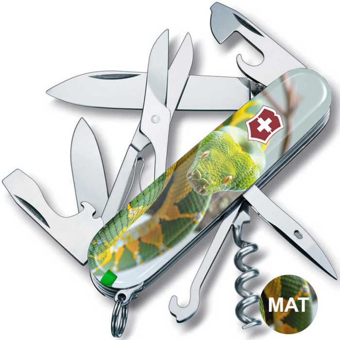 Складной нож Victorinox CLIMBER ZODIAC Зеленая змея 1.3703.7.Z4270pk  