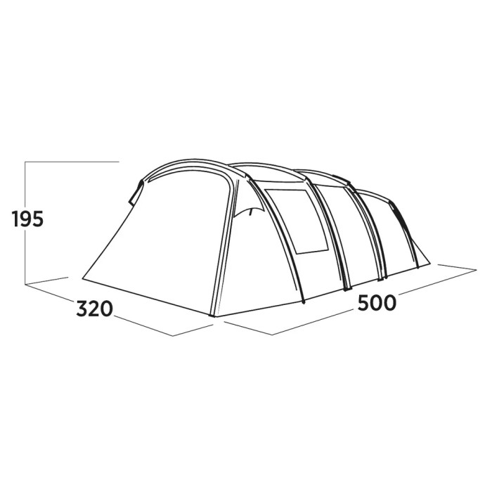 Палатка пятиместная Easy Camp Hamra 5 (120495)  