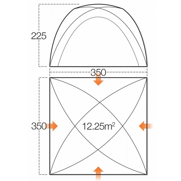 Палатка Vango Hogan Hub Large Herbal  