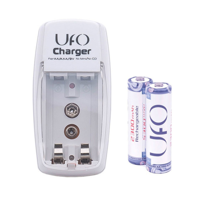 Зарядное устройство UFO RP866 + 2хHR6 Ni-MH 2300mAh PHOTO Kit 
