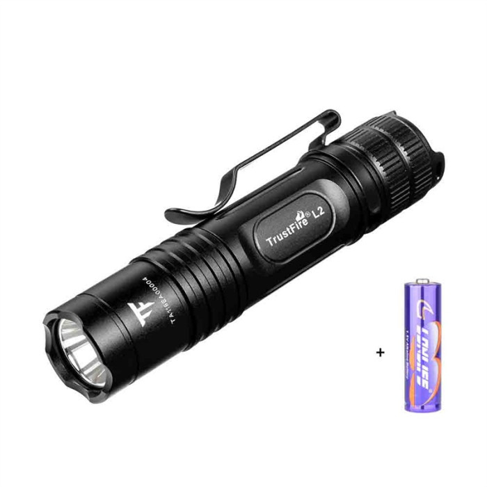 Фонарь TrustFire L2 KIT B, черный  