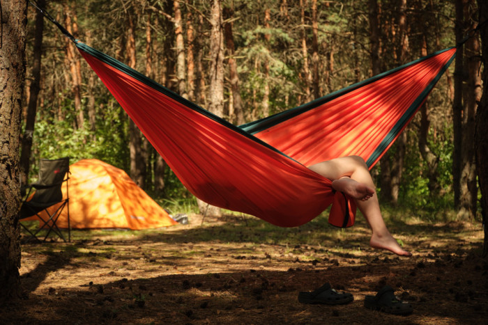 Гамак Naturehike одноместный NH21DC011, оранжевый  