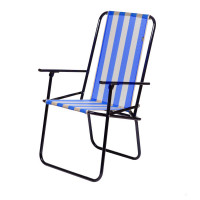 Складной стул Vitan Дачный, d 18 мм (желто-голубая полоса)