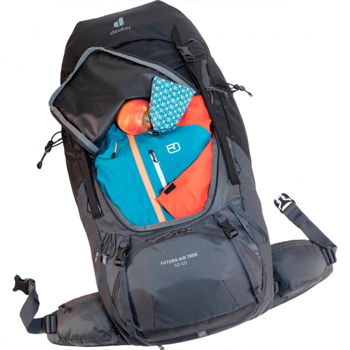 Рюкзак Deuter Futura Air Trek 50 + 10 7403 black-graphite  