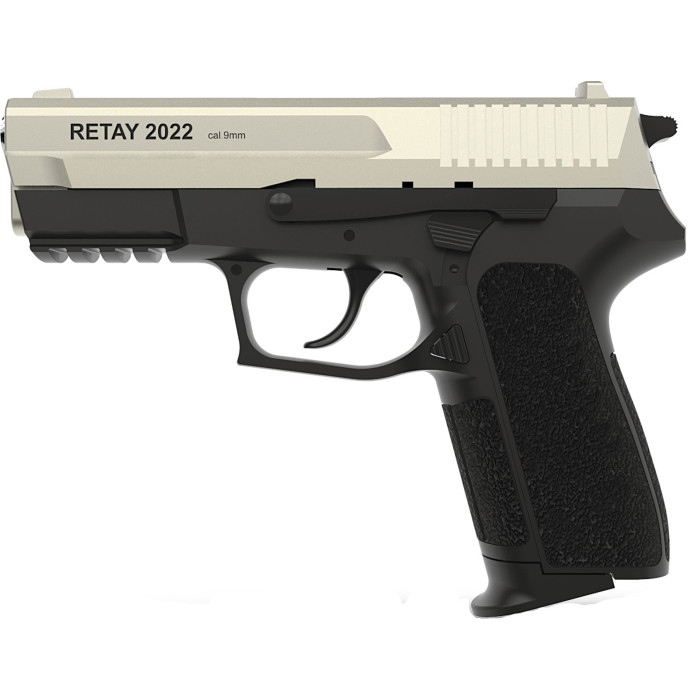 Пистолет стартовый Retay 2022 9мм satin (Y530200S)  