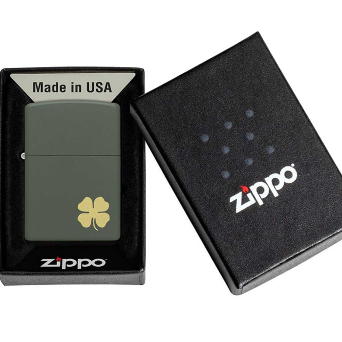 Зажигалка  Zippo Four Leaf Clover Design 49796  