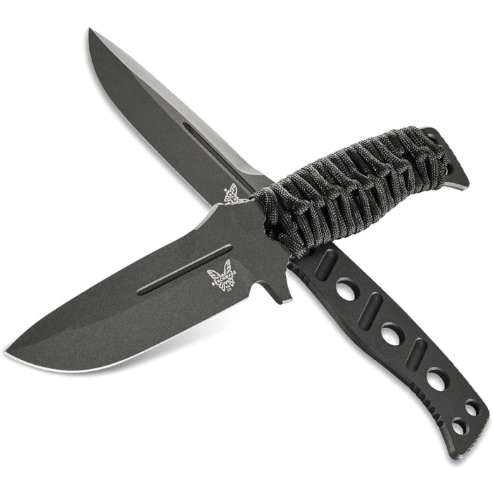 Нож Benchmade Sibert Adamas, фикс, паракорд, черный (375BK-1)  