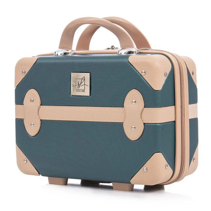 Бьюти-кейс Semi Line 10L Green-Navy (T5838-1)  