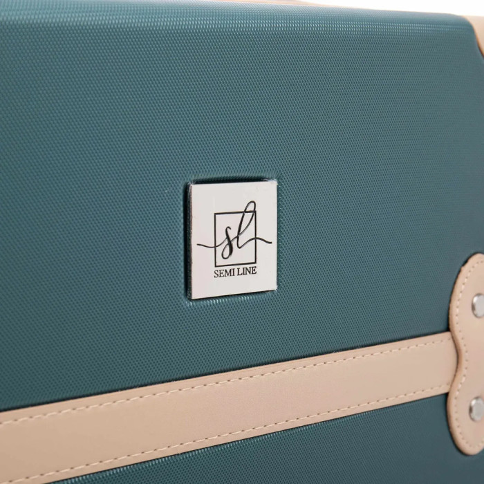 Бьюти-кейс Semi Line 10L Green-Navy (T5838-1)  