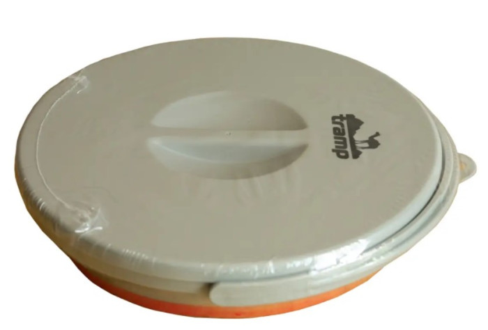 Ведро Tramp складное силиконовое с крышкой 5л red  