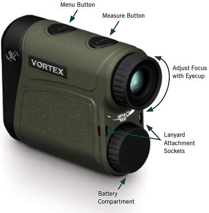 Лазерный дальномер Vortex Impact 1000 Rangefinder (LRF101)  