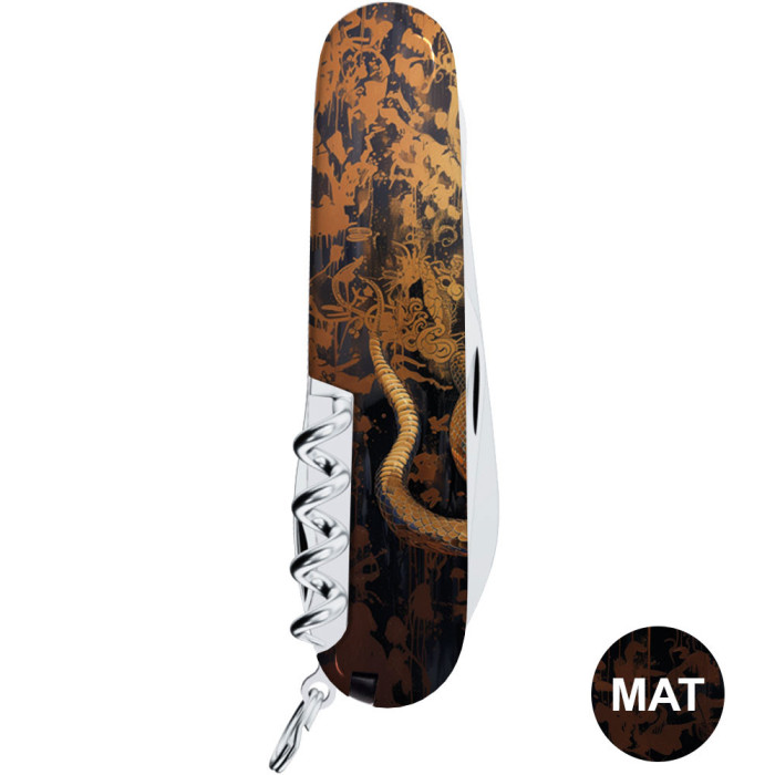 Складной нож Victorinox CLIMBER ZODIAC Золотая деревянная змея 1.3703.3.Z4240pk  